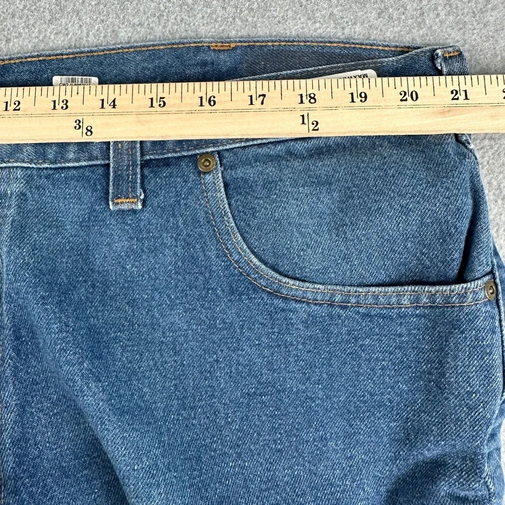 Carhartt Jeans‎ Mens 40x34 Blue Relaxed Fit B49 Straight Leg Denim Work Pants